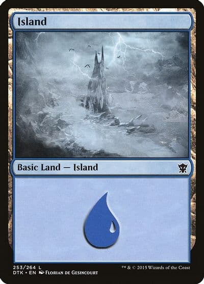 Island 253 Dragons of Tarkir Magic card