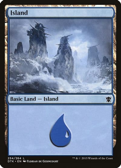 Island 254 Dragons of Tarkir Magic card