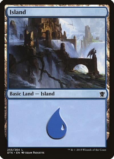 Island 255 Dragons of Tarkir Magic card