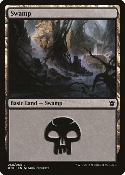 Swamp 258 Dragons of Tarkir Magic card