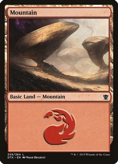Mountain 259 Dragons of Tarkir Magic card