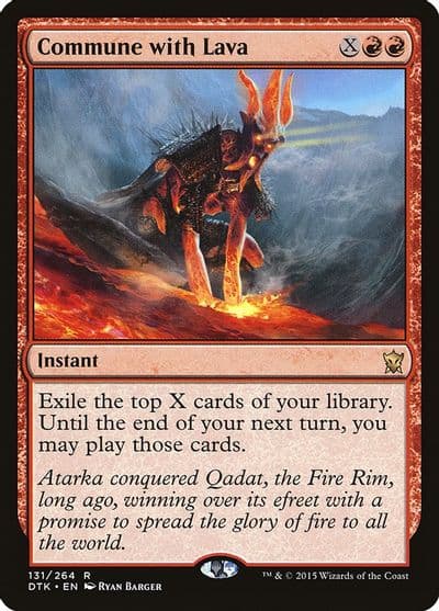 Commune with Lava Dragons of Tarkir Magic card