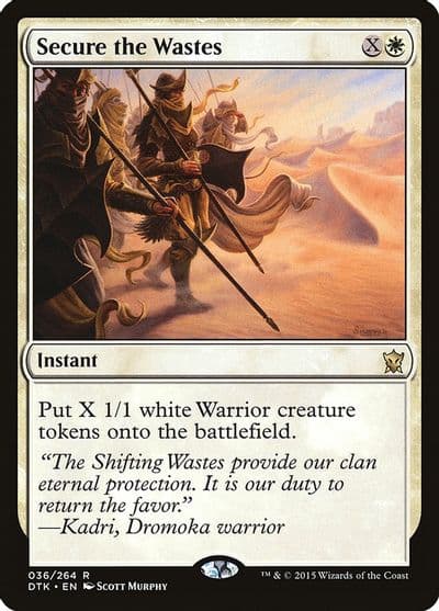 Secure the Wastes Dragons of Tarkir Magic card