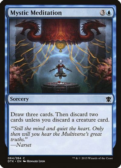Mystic Meditation Dragons of Tarkir Magic card