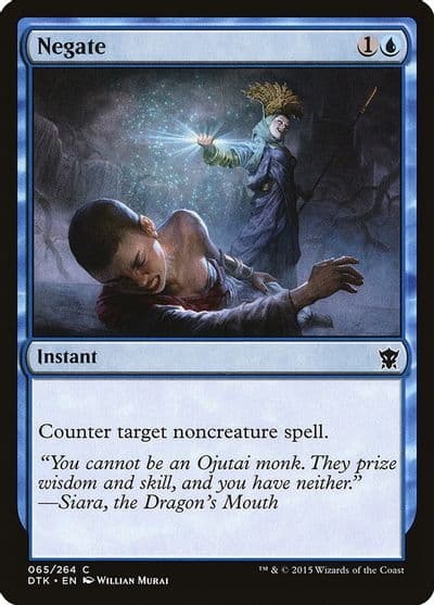 Negate Dragons of Tarkir Magic card