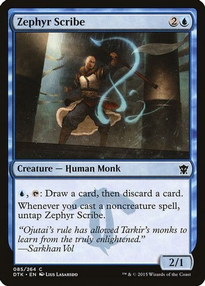 Zephyr Scribe Dragons of Tarkir Magic card