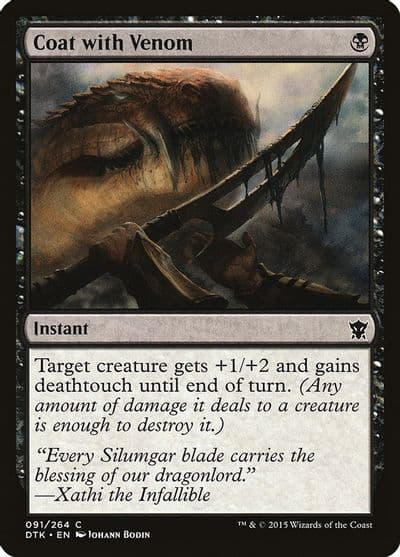 Coat with Venom Dragons of Tarkir Magic card
