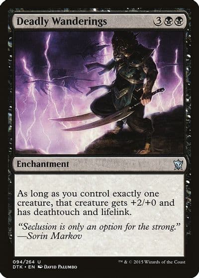 Deadly Wanderings Dragons of Tarkir Magic card