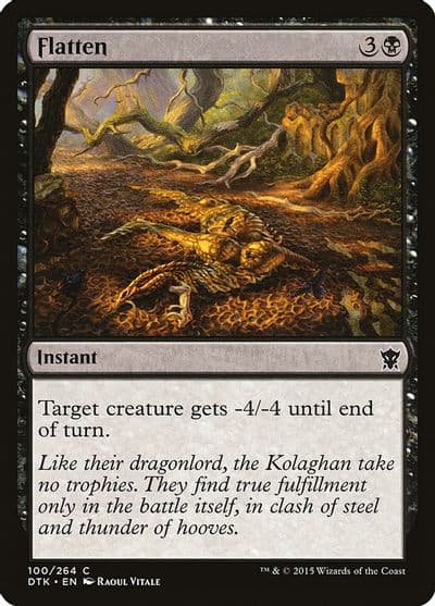Flatten Dragons of Tarkir Magic card