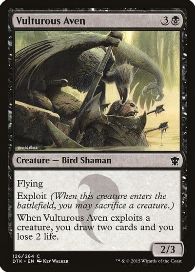 Vulturous Aven Dragons of Tarkir Magic card
