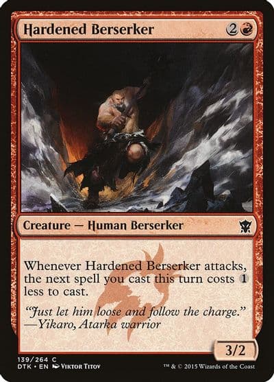 Hardened Berserker Dragons of Tarkir Magic card