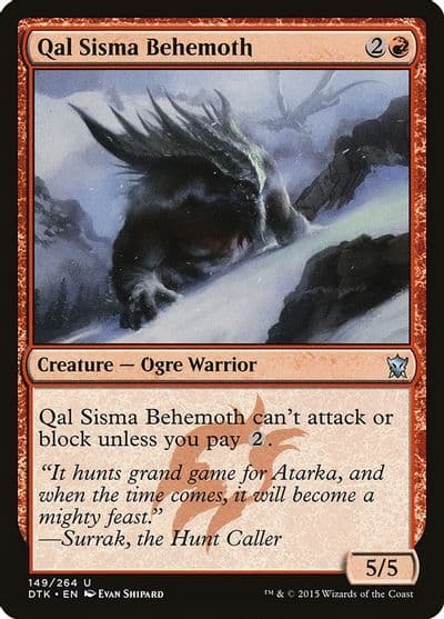 Qal Sisma Behemoth Dragons of Tarkir Magic card