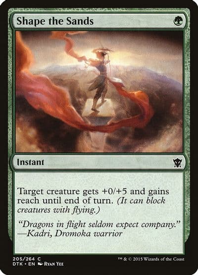 Shape the Sands Dragons of Tarkir Magic card