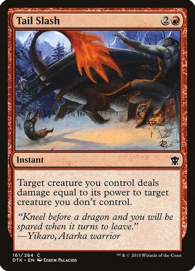 Tail Slash Dragons of Tarkir Magic card