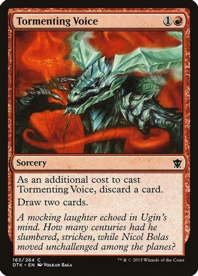 Tormenting Voice Dragons of Tarkir Magic card