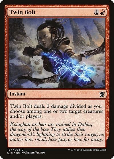 Twin Bolt Dragons of Tarkir Magic card