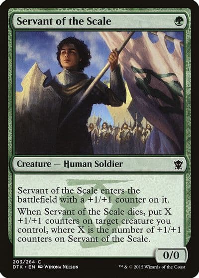 Servant of the Scale Dragons of Tarkir Magic card