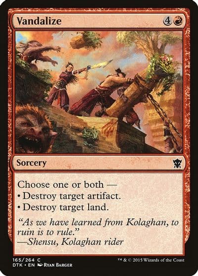 Vandalize Dragons of Tarkir Magic card