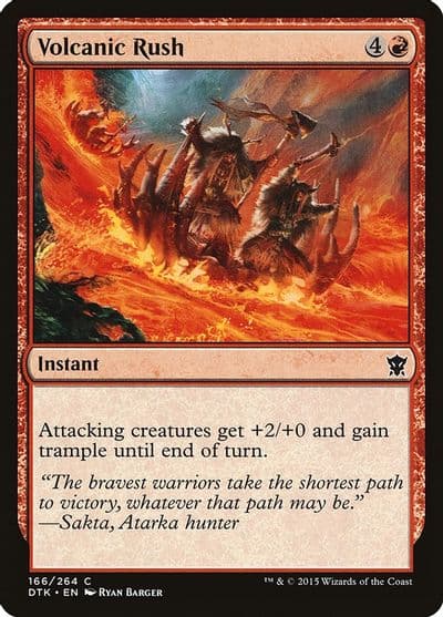 Volcanic Rush Dragons of Tarkir Magic card