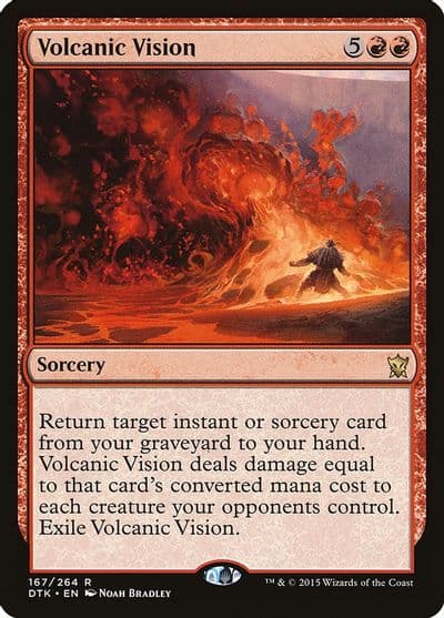 Volcanic Vision Dragons of Tarkir Magic card