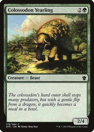 Colossodon Yearling Dragons of Tarkir Magic card