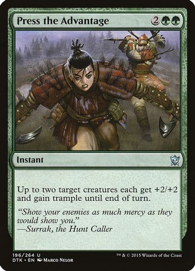 Press the Advantage Dragons of Tarkir Magic card