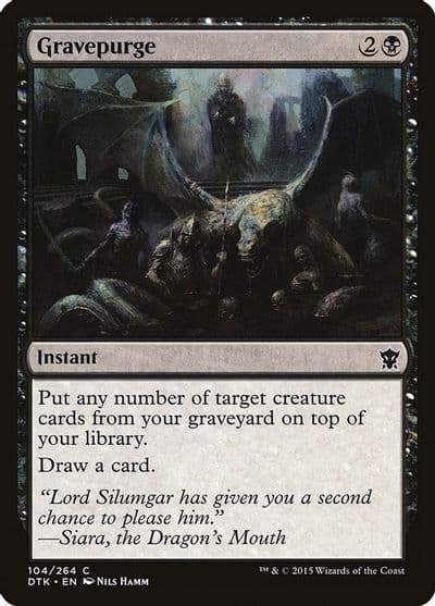 Gravepurge Dragons of Tarkir Magic card