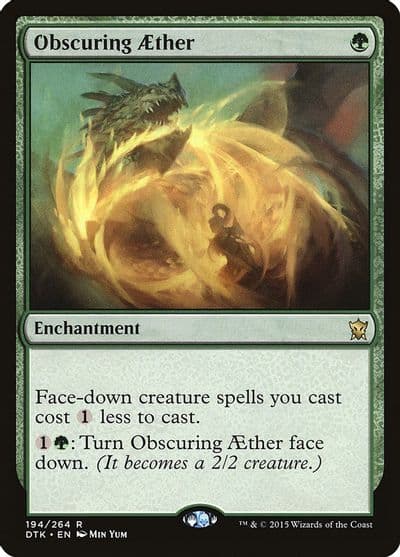 Obscuring Aether Dragons of Tarkir Magic card