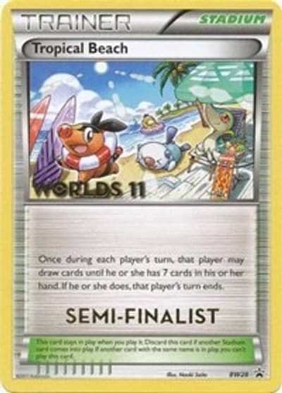 Tropical Beach - BW28 (Worlds 11) [Semi Finalist] Black and White Promos Pokemon card