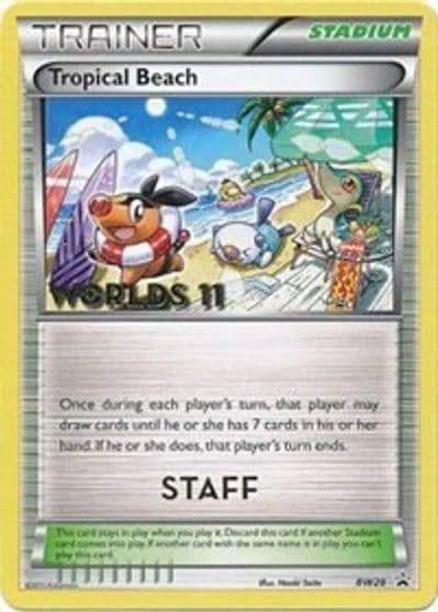 Tropical Beach - BW28 (Worlds 11) [Staff] Black and White Promos Pokemon card