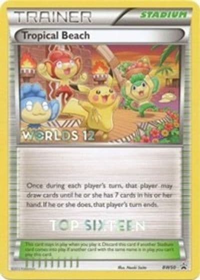 Tropical Beach - BW50 (Worlds 12) [Top 16] Black and White Promos Pokemon card