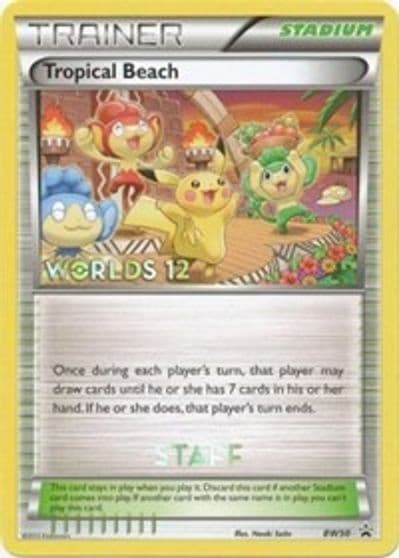 Tropical Beach - BW50 (Worlds 12) [Staff] Black and White Promos Pokemon card