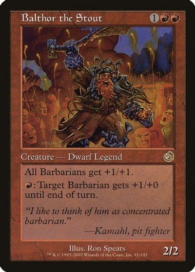 Balthor the Stout Torment Magic card