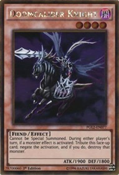 Doomcaliber Knight Premium Gold: Return of the Bling Yu-Gi-Oh! card