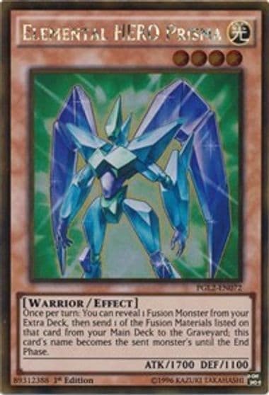 Elemental HERO Prisma Premium Gold: Return of the Bling Yu-Gi-Oh! card