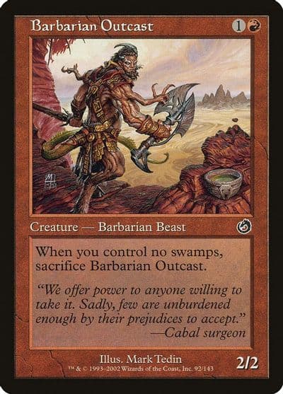 Barbarian Outcast Torment Magic card