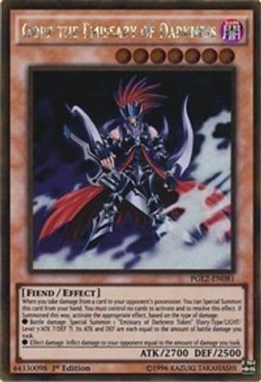 Gorz the Emissary of Darkness Premium Gold: Return of the Bling Yu-Gi-Oh! card