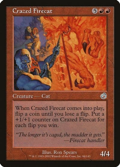Crazed Firecat Torment Magic card
