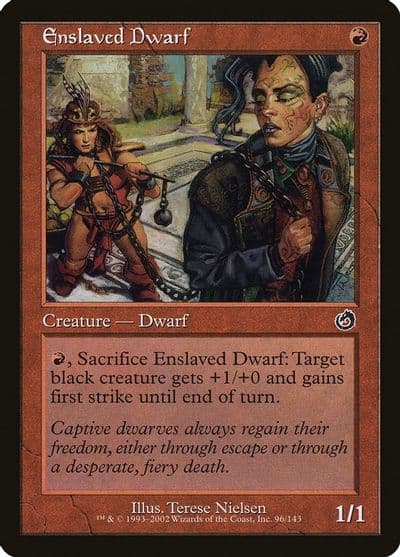 Enslaved Dwarf Torment Magic card