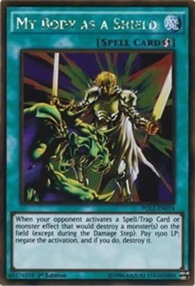 My Body as a Shield Premium Gold: Return of the Bling Yu-Gi-Oh! card