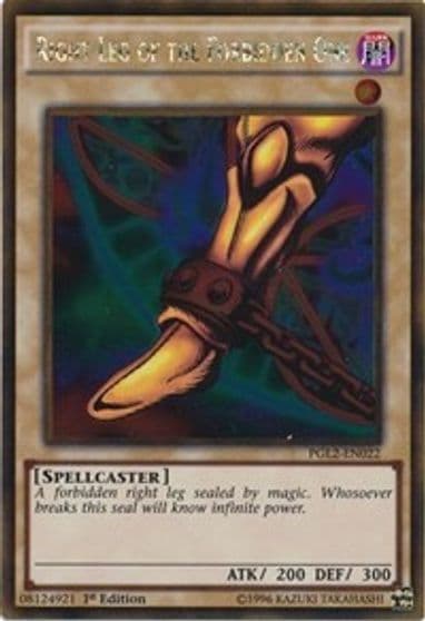 Right Leg of the Forbidden One Premium Gold: Return of the Bling Yu-Gi-Oh! card