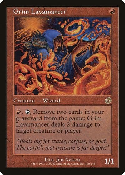 Grim Lavamancer Torment Magic card