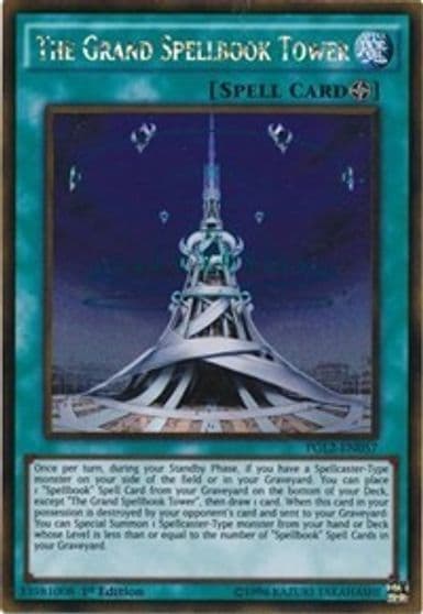 The Grand Spellbook Tower Premium Gold: Return of the Bling Yu-Gi-Oh! card