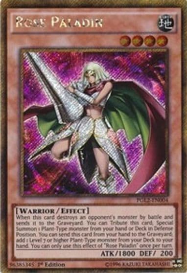 Rose Paladin Premium Gold: Return of the Bling Yu-Gi-Oh! card