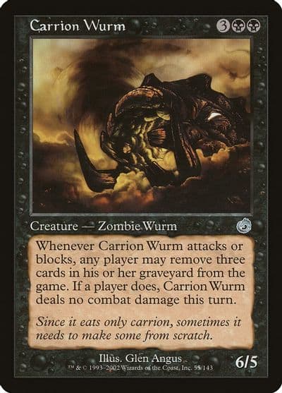 Carrion Wurm Torment Magic card