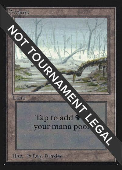 Swamp A IE International Edition Magic card