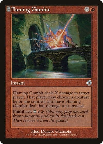 Flaming Gambit Torment Magic card
