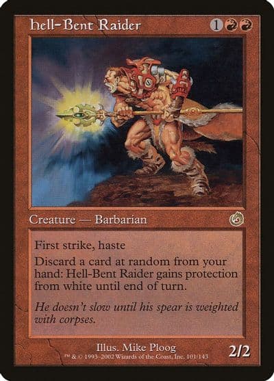Hell Bent Raider Torment Magic card