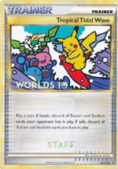 Tropical Tidal Wave - HGSS18 (Worlds 10) [Staff] HGSS Promos Pokemon card