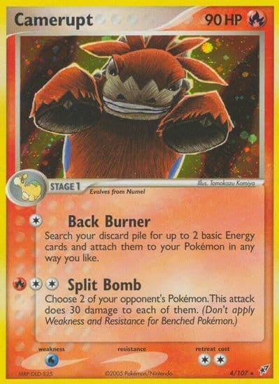 Camerupt Deoxys Pokemon card